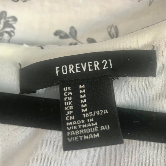 FOREVER 21 / Palm Tree Island Print Maxi Dress - Picture 6 of 7